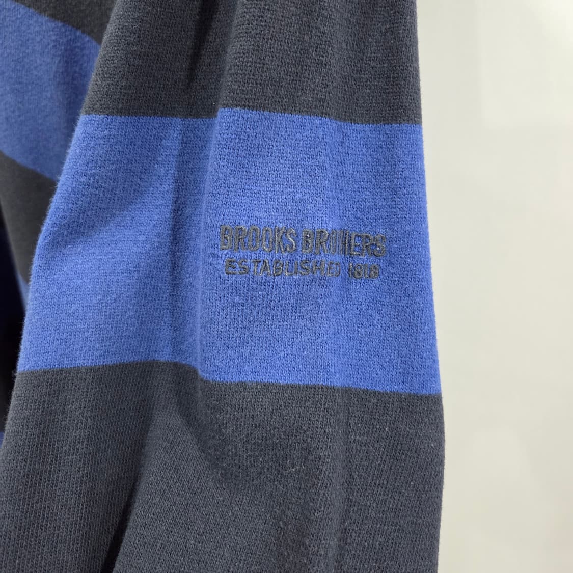 브룩스브라더스 스트라이프 코튼 카라 롱슬리브 L 상품이미지2