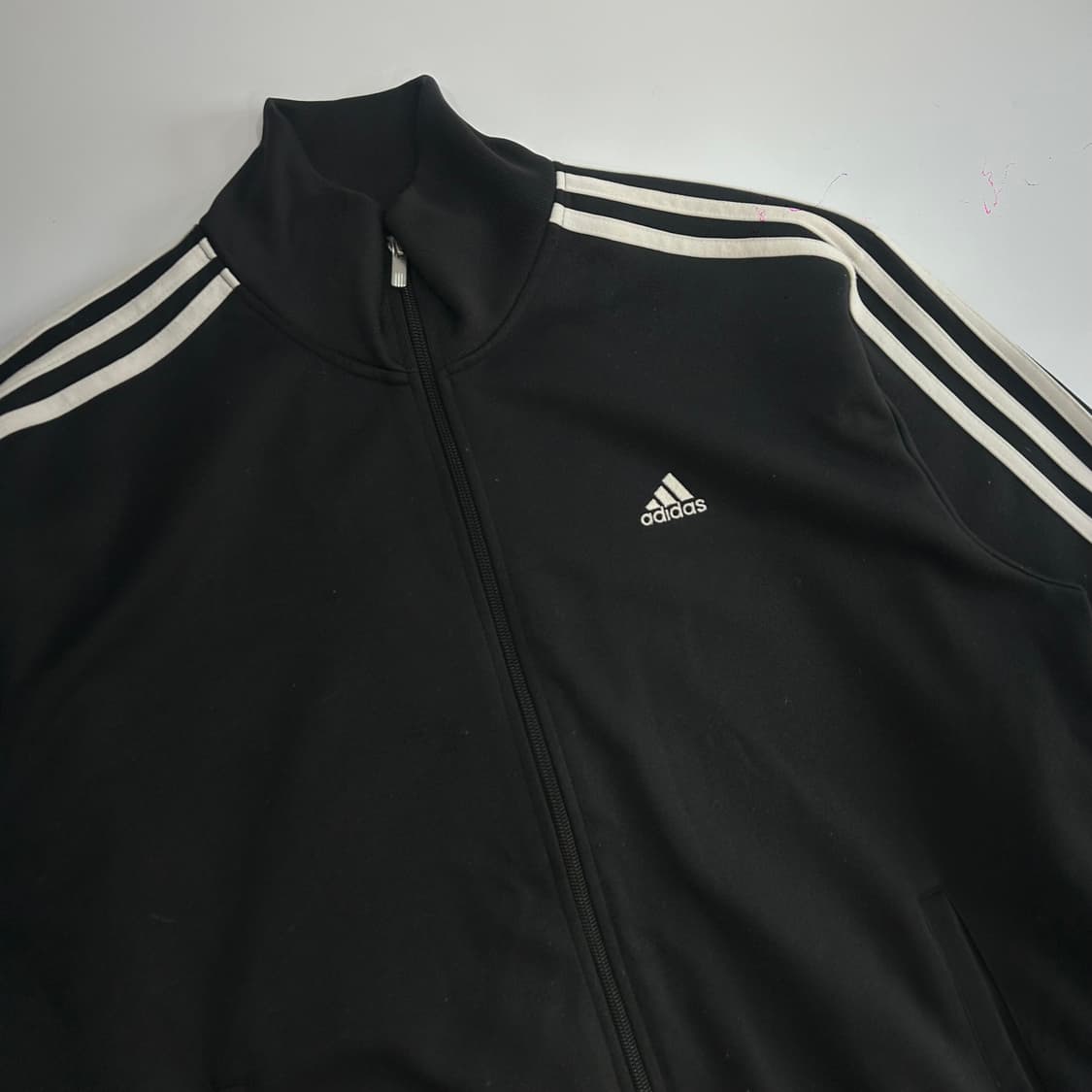 Adidas 아디다스 삼각로고 블랙 트랙탑져지 상품이미지4