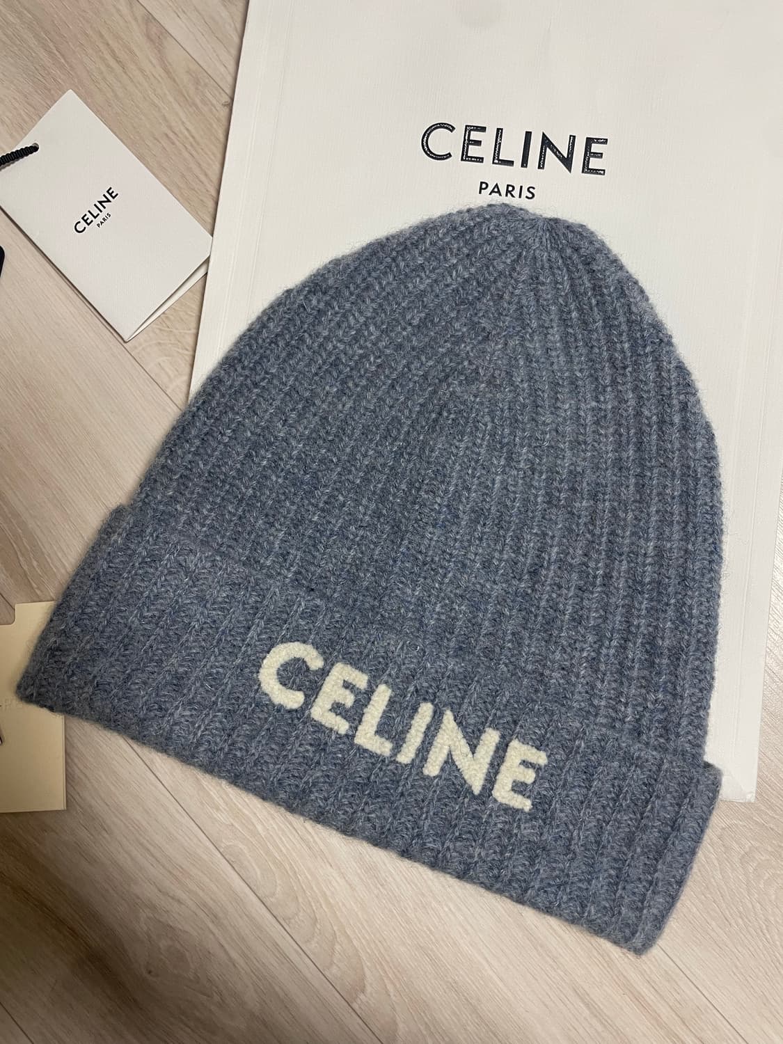 셀린느 celine 로고 비니 그레이 상품이미지2