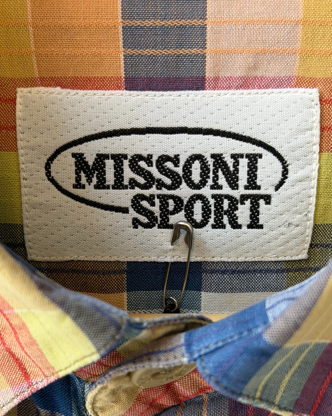 MISSONI SPORT 80s short sleeve check shi 상품이미지7