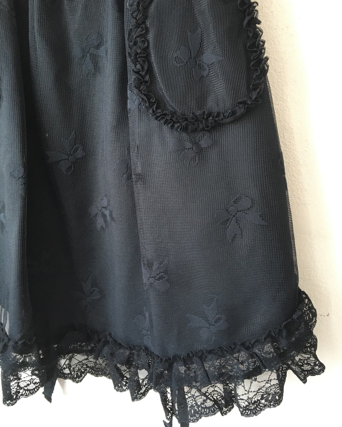 ribbon pattern lace trimming apron 상품이미지5