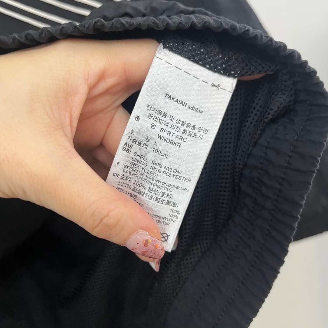 아디다스 SPRT 윈드브레이커 블랙 바람막이 자켓 상품이미지8