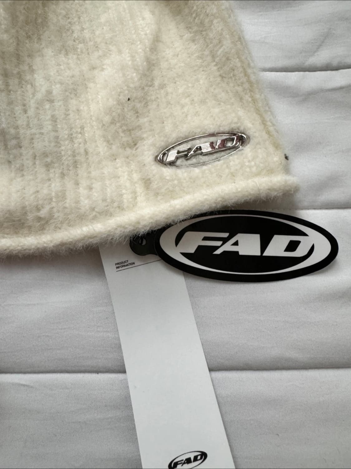 FAD 앙고라 비니 아이보리 새상품 상품이미지2