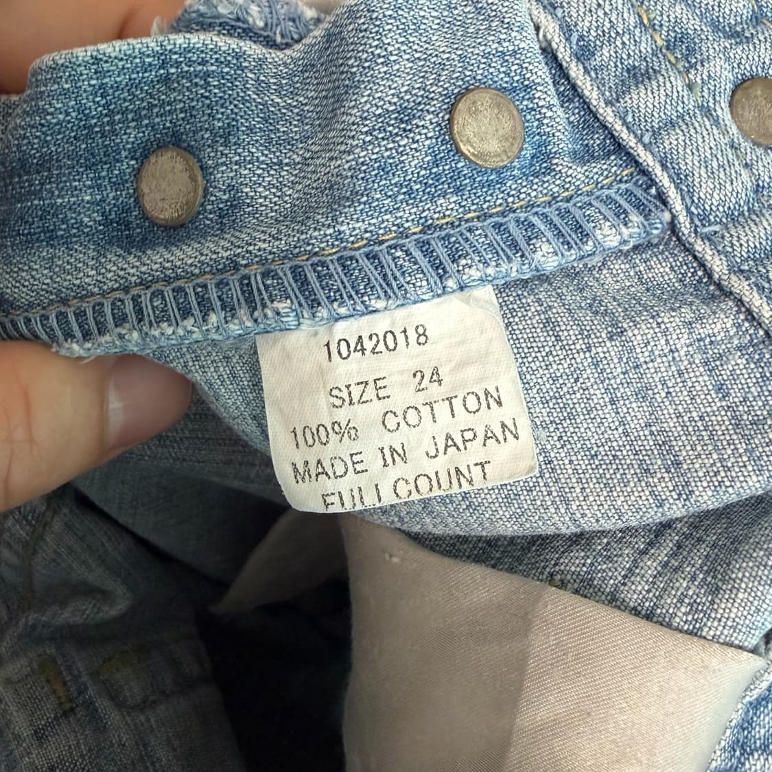 (여성24)풀카운트 로우라이즈 부츠컷 데님 청바지 상품이미지9