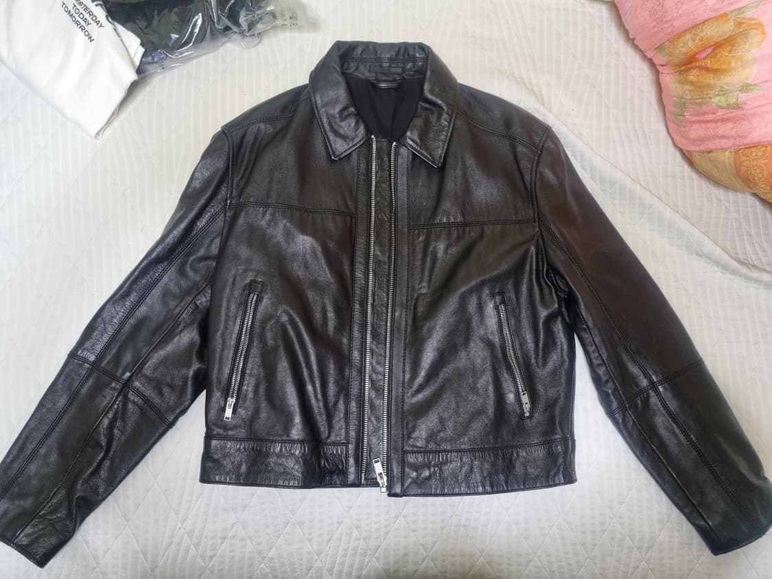 자라 박시핏 크롭 레더자켓 40 상품이미지1