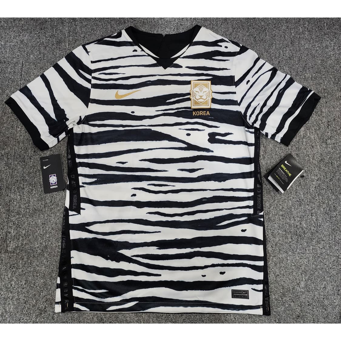 나이키 20-22 대한민국 국대 지브라 어웨이 유니폼 반팔져지 XL 상품이미지1