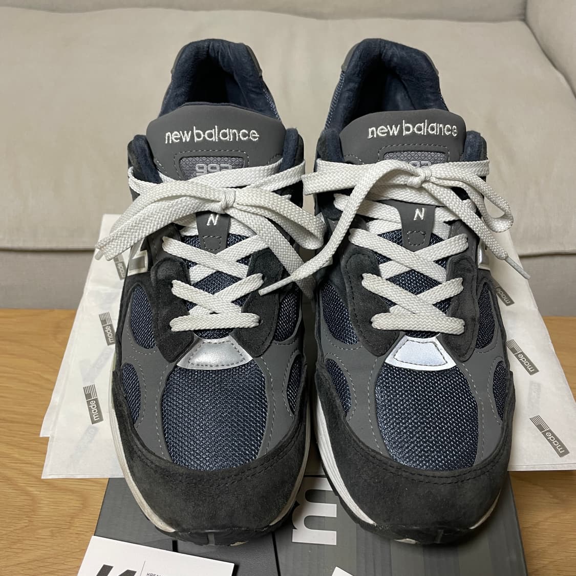뉴발란스992 메이드인 USA 네이비 D스탠다드(M992GG)/270 상품이미지1
