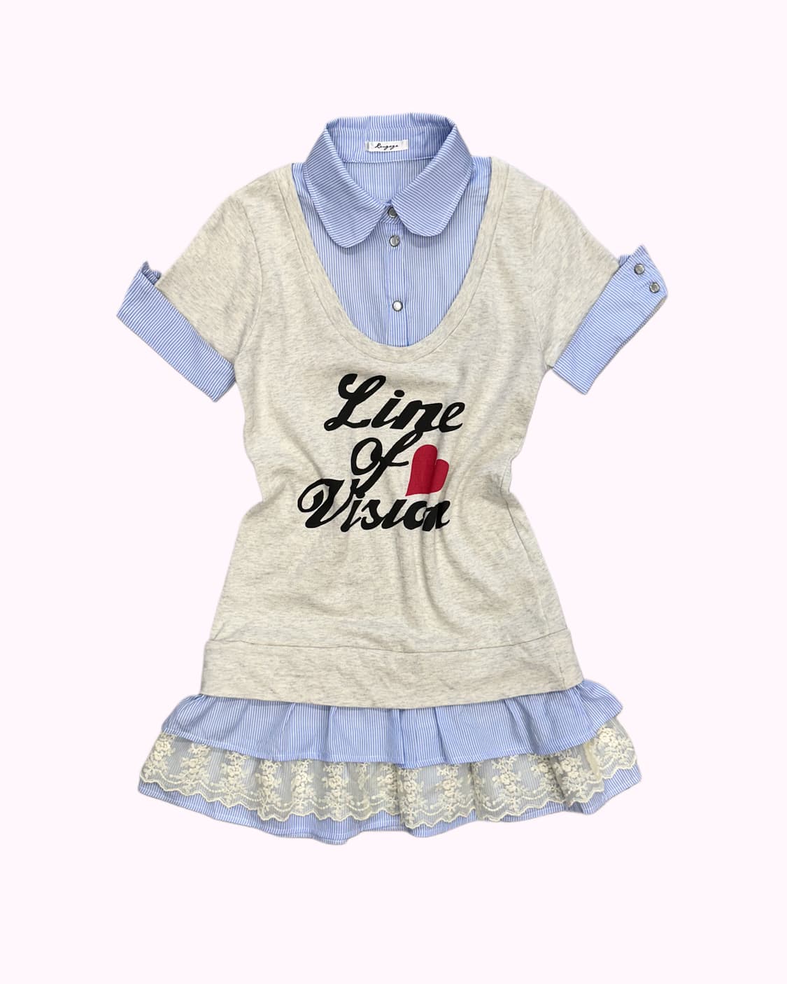 printing layered blouse dress 상품이미지1