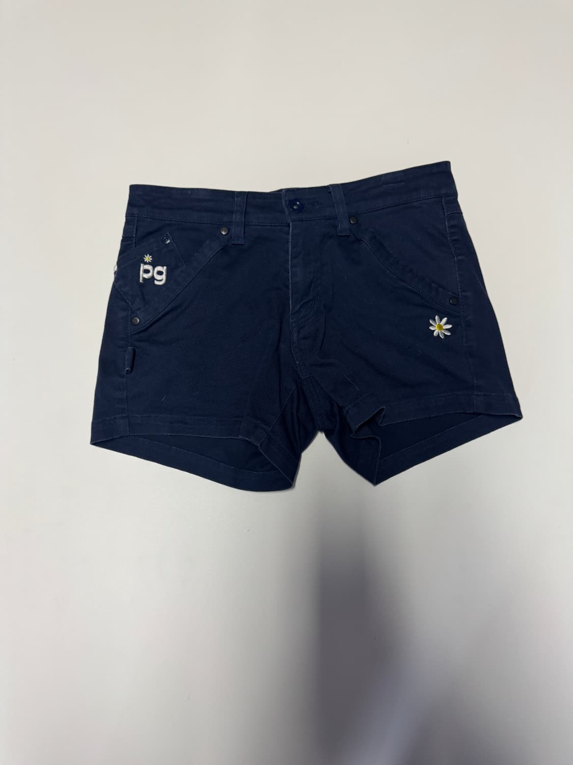 정품!! 여성 파리게이츠 골프 데이지 숏 반바지 네이비 0 상품이미지1