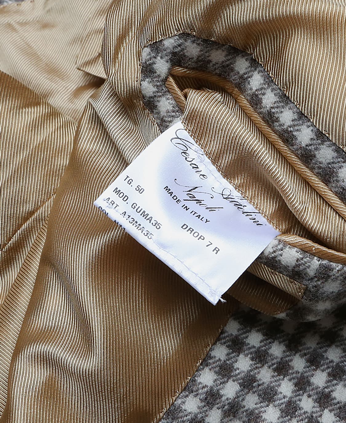 체사레 아톨리니 [Cesare Attolini] 울 캐시미어 체크 자켓 상품이미지9