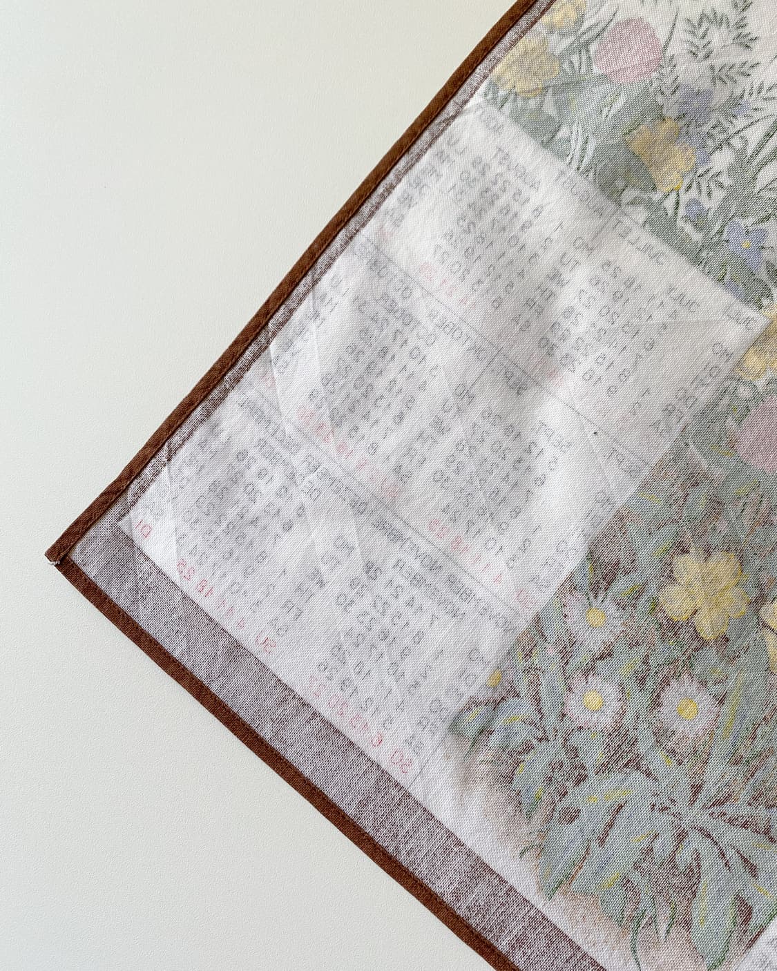 유럽 빈티지 캘린더 패브릭 (1988) 상품이미지9