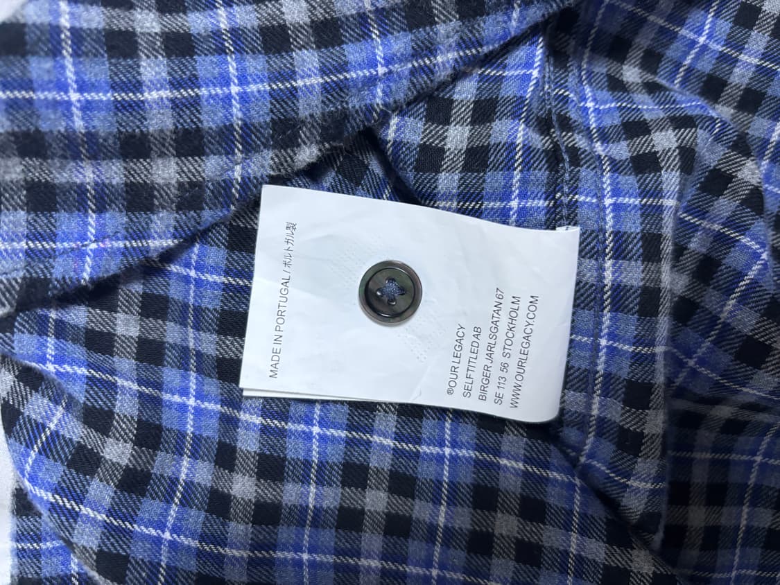 아워레가시 어보브 셔츠 캔트렐 체크 44 상품이미지4