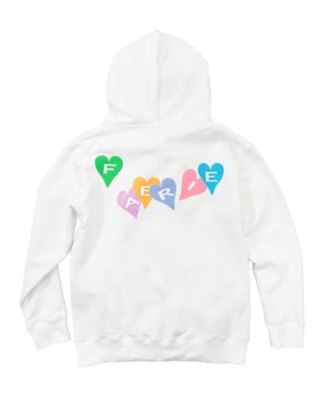 샵페어리 하트 벌룬 화이트 후드집업 상품이미지3