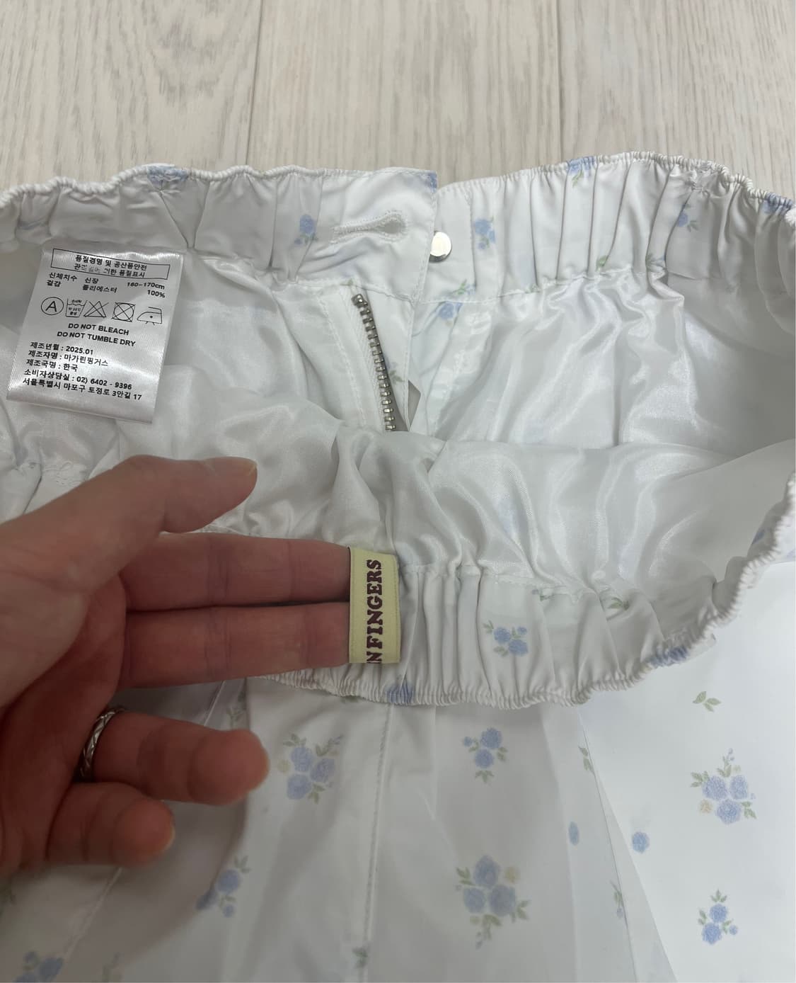 마가린핑거스 플라워 카고 팬츠 (화이트) 상품이미지5