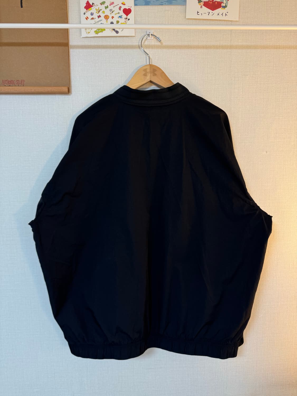 [XL]나이키 솔로 스우시 우븐 웜업 윈드셔츠 블랙 상품이미지4