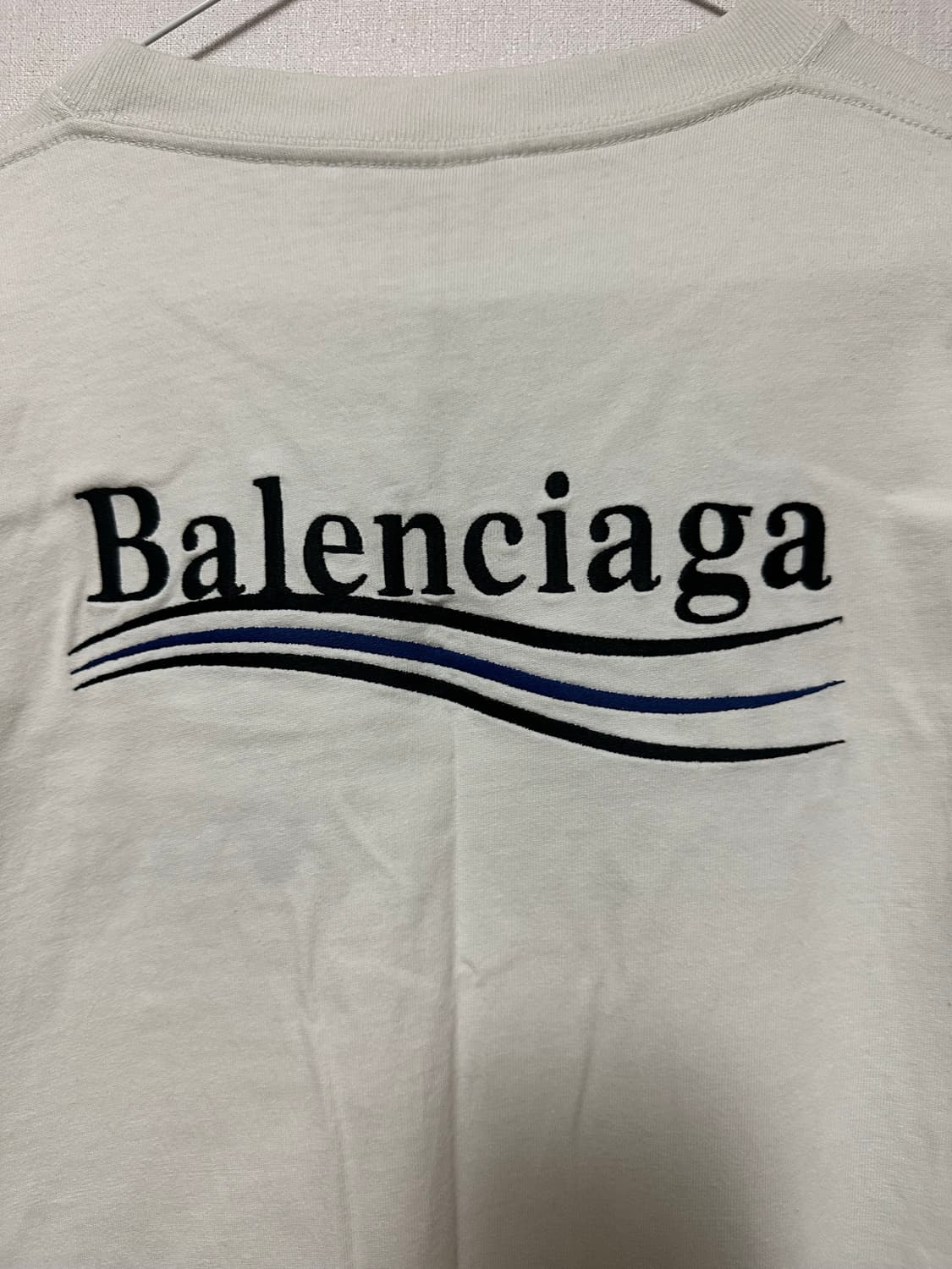 (새상품급!!) 발렌시아가 웨이브 로고 반팔티 XS (정품) 상품이미지5