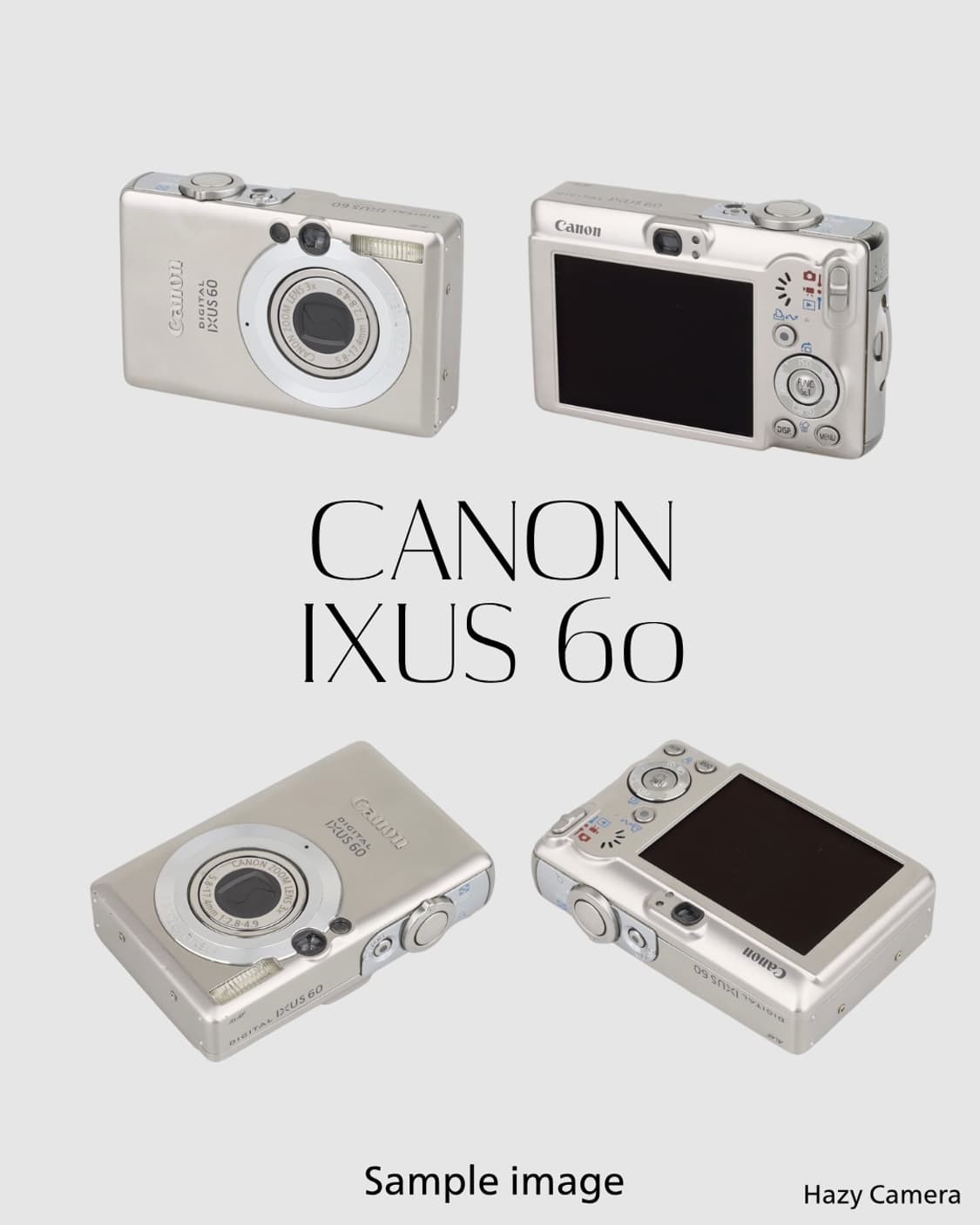 A급)캐논 익서스 60 CANON IXUS 60 빈티지 디지털카메라 디카 상품이미지2