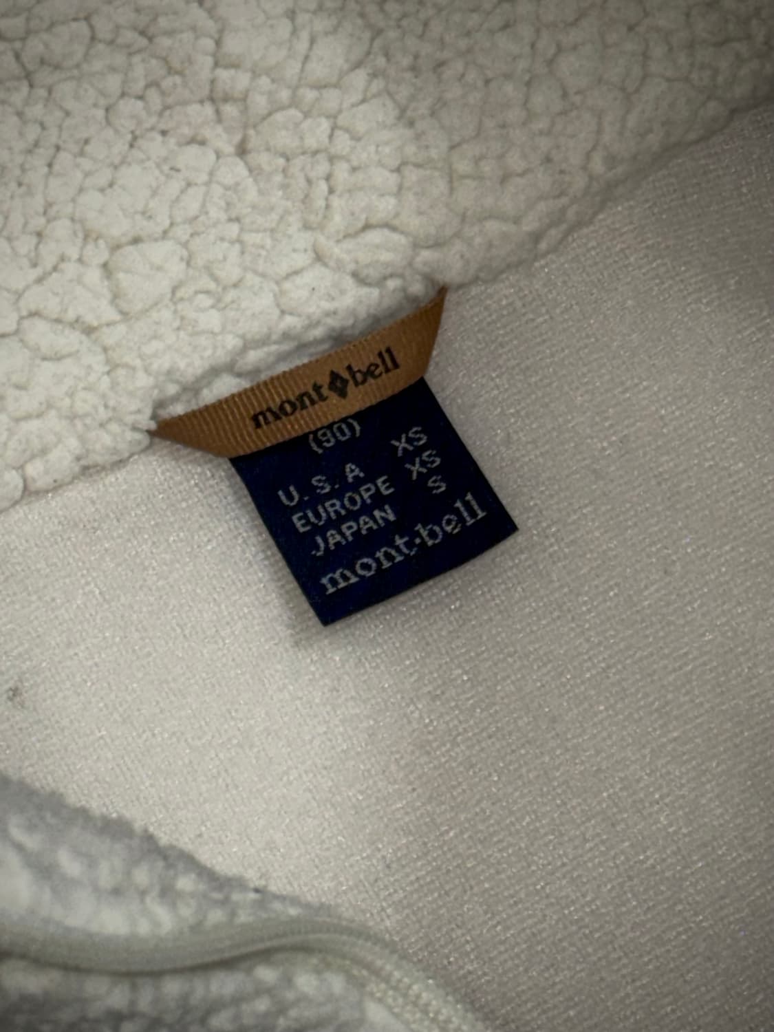 몽벨 플리스 자켓 아이보리 S 90 상품이미지6