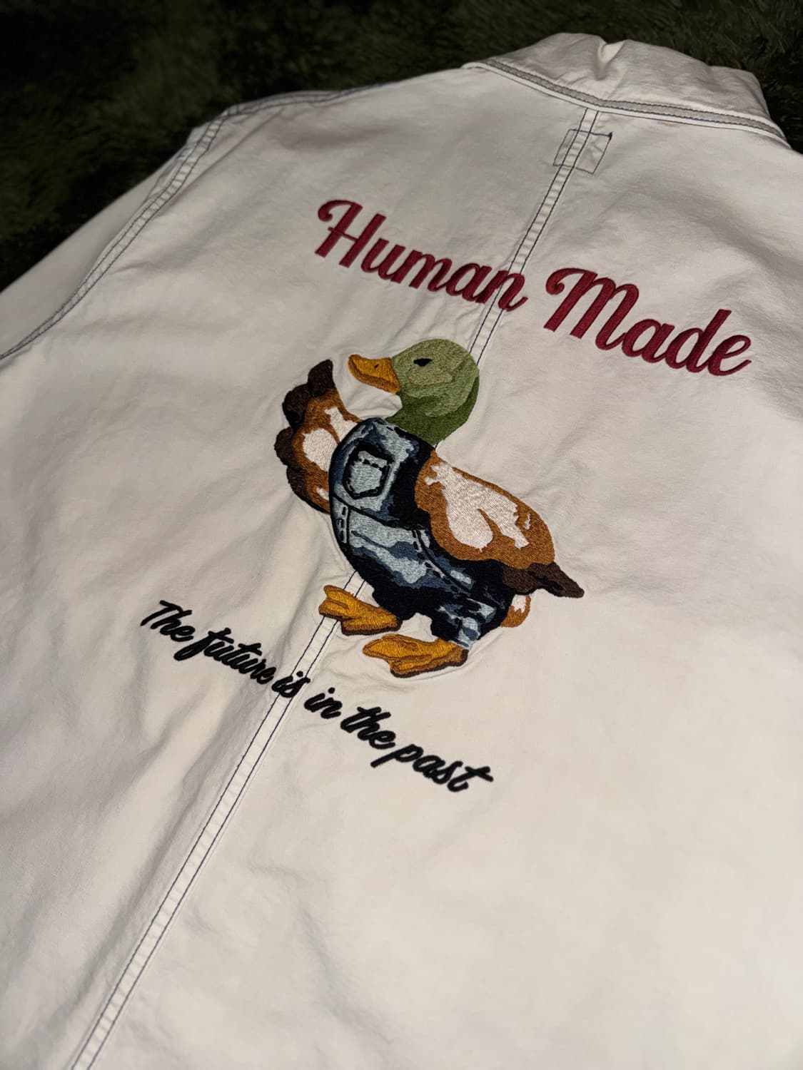 [L] 휴먼메이드 가먼트 다잉 커버올 자켓 오프화이트 상품이미지2