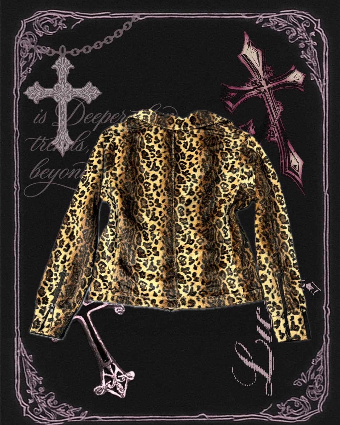 Y2K Leopard Rider Jacket 상품이미지6