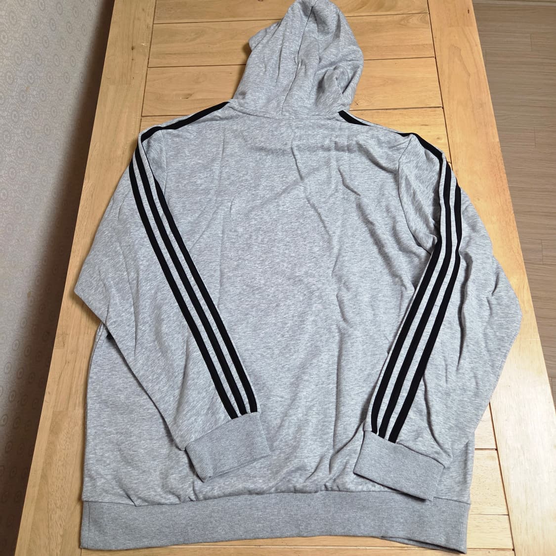 US XL 새상품 아디다스 삼선 후드 회색 61 상품이미지4