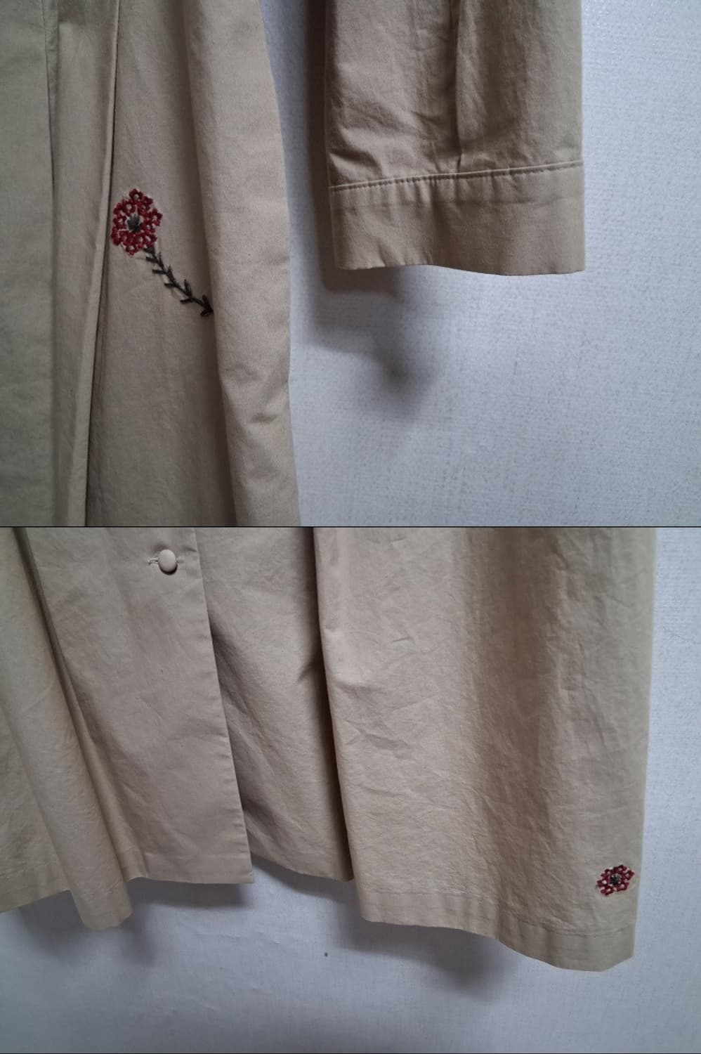 비꼴리끄 꽃자수 면원피스 55 최상의 컨디션 
 상품이미지5