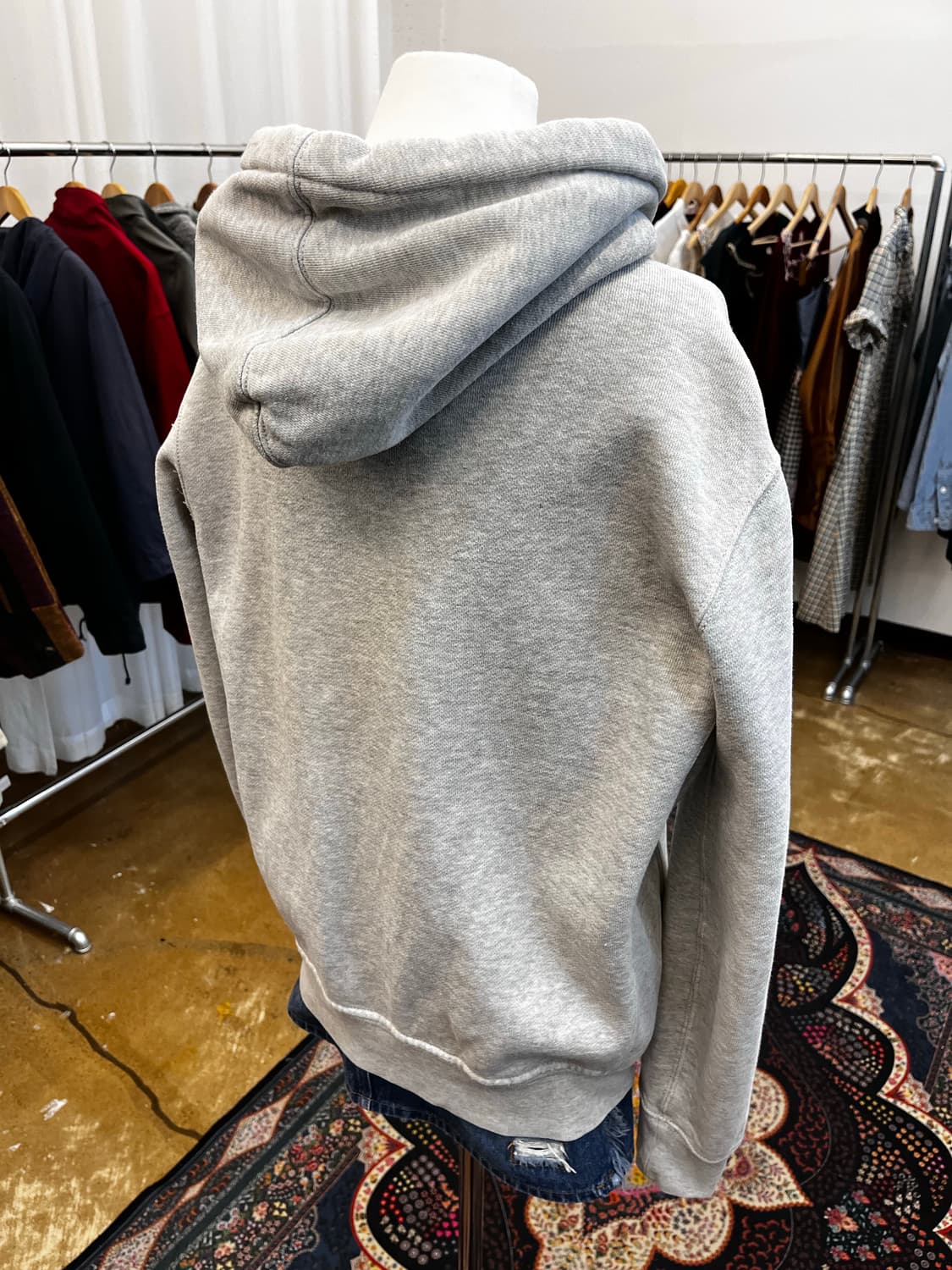 90's 폴로 랄프 로렌 써멀 후드 집업 그레이 상품이미지5