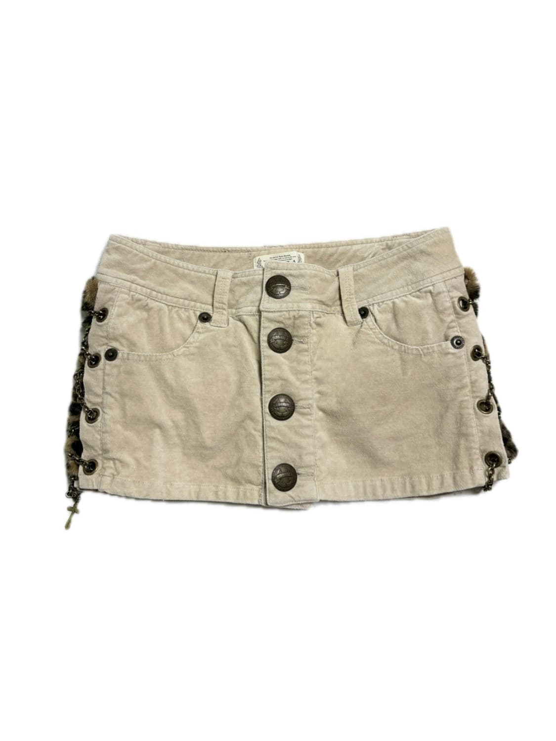 갸루 호피 퍼 스커트 펑크 punk d.i.a 상품이미지3