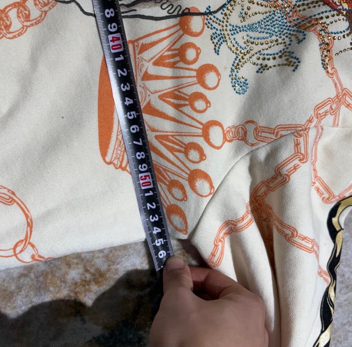 크리스찬 오디저 스컬 큐빅화이트 후드집업 상품이미지10