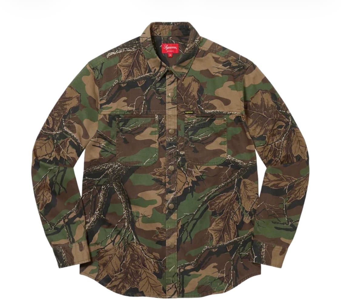 슈프림 스냅 워크 셔츠 브랜치 우드랜드 카모 - 22FW 상품이미지1