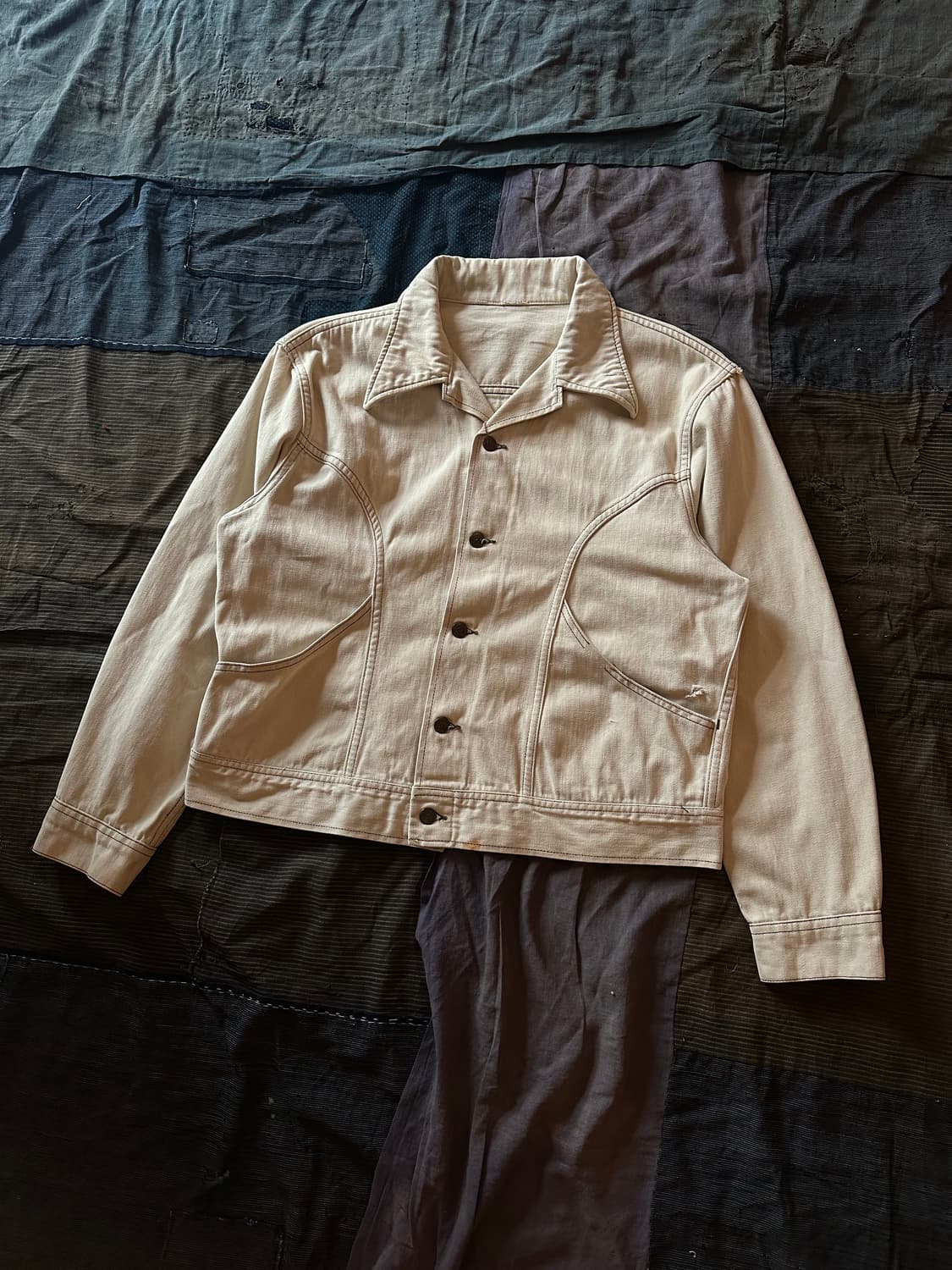 70s USA LEE Mole Skin Western Jacket 상품이미지1