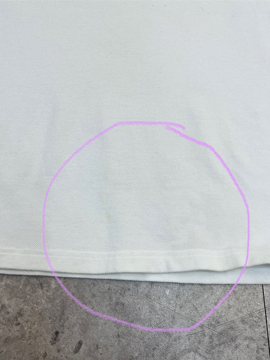 꼼데가르송 반팔 카라티 화이트 XL #csz2575 상품이미지6