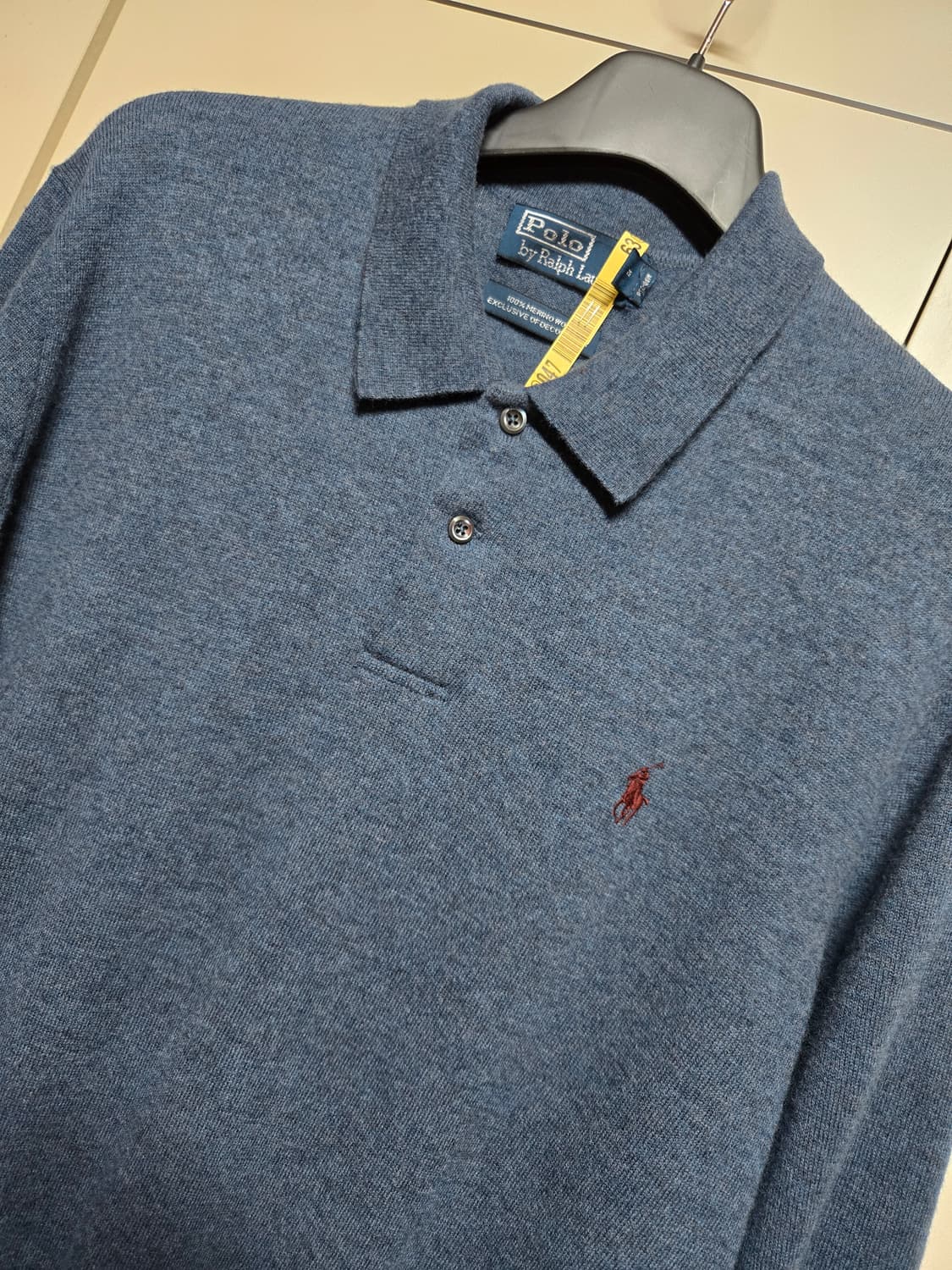 폴로 랄프로렌 메리노 울 카라 니트 스웨터 상품이미지2