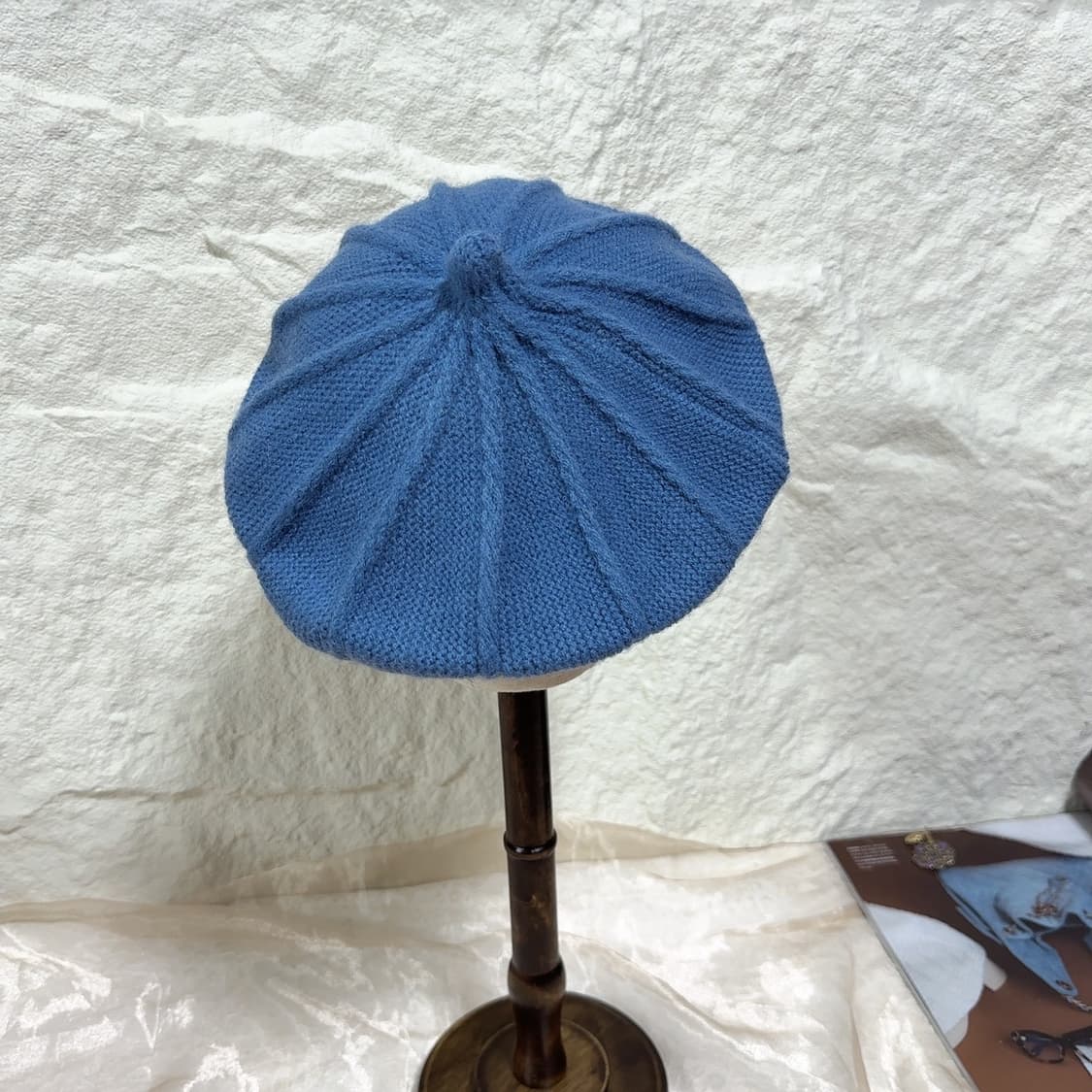 빈티지 블루 프랑스수입 베레모 화가모자 상품이미지3