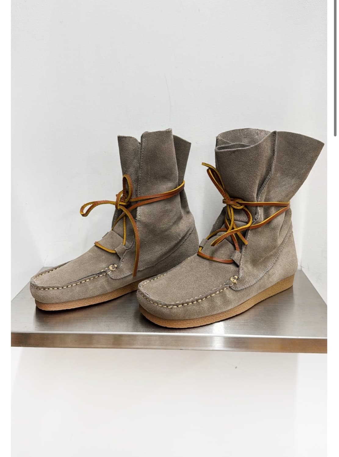 스웨이드 레이스업 부츠 상품이미지1