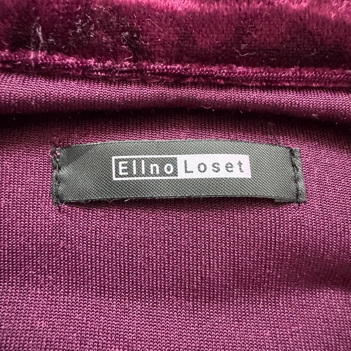 ELLNO LOSET 일본빈티지 벨벳 집업 트랙탑 벨벳집업 S 37 상품이미지4