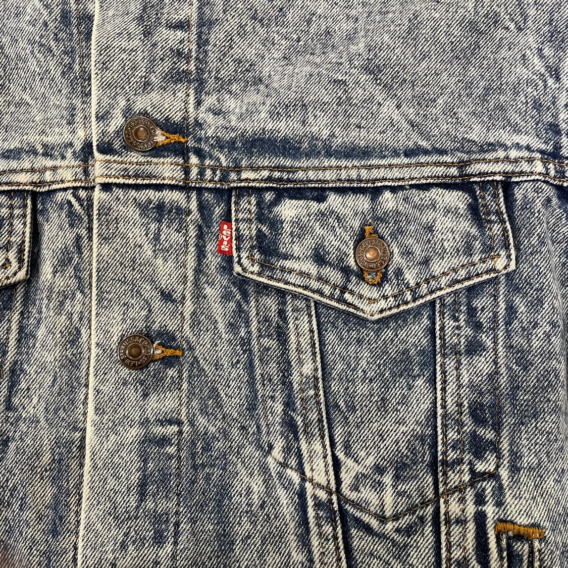 (M) 80~90s Levi's 리바이스 워싱 트러커 데님 자켓 상품이미지6