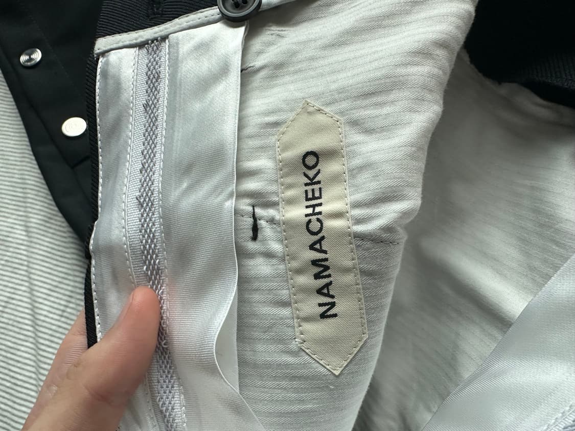 나마체코 스터드 스냅 버튼 팬츠 상품이미지3