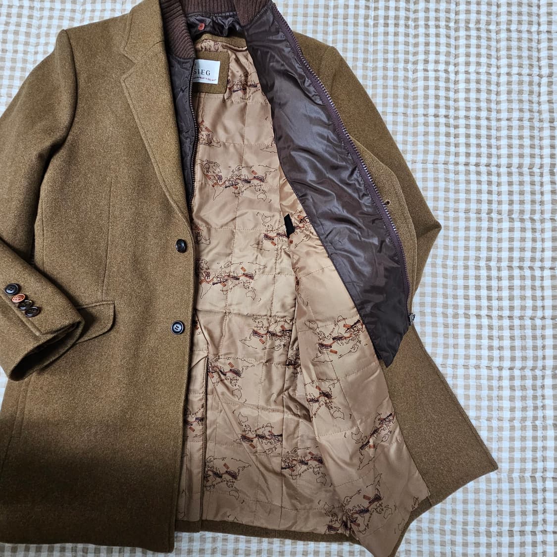 지이크 울100 코트 자켓 남자100 상품이미지6