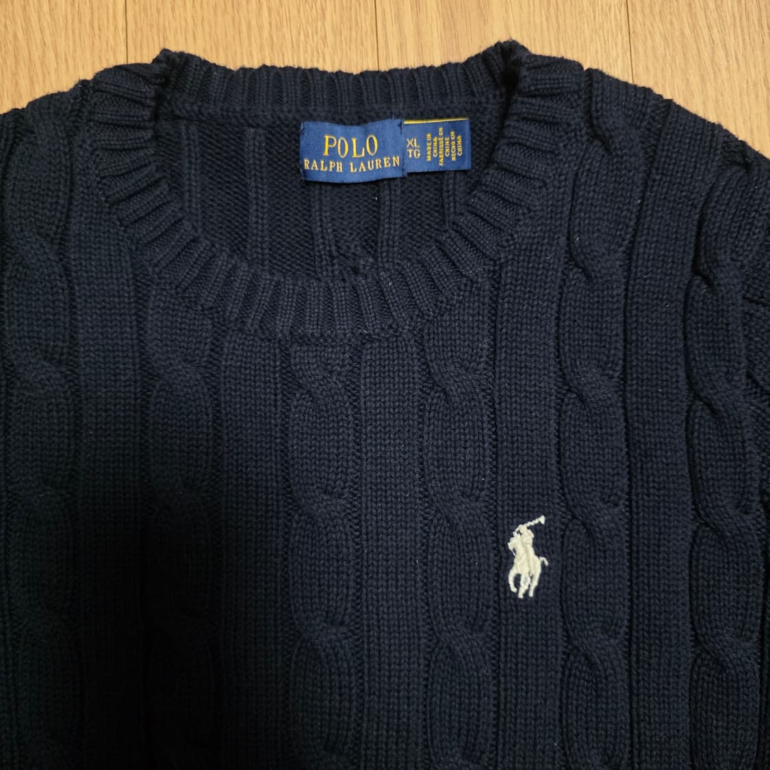 XL) 폴로 랄프로렌 반팔 네이비 니트 상품이미지2