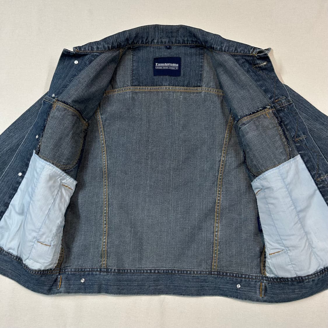 L) Lambretta 람브레타 데님 청 자켓 트러커 자켓 상품이미지6