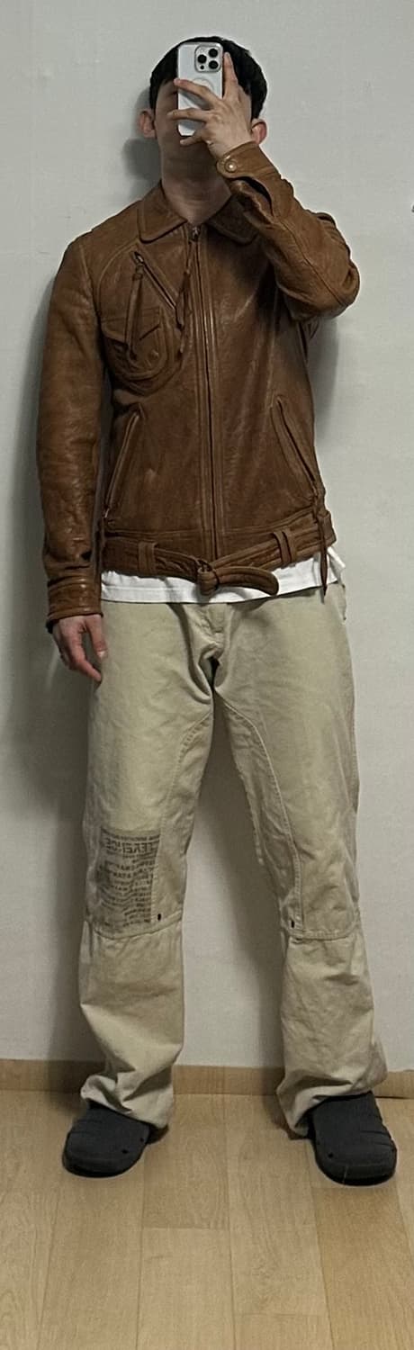 쉽스킨 디테일 싱글 라이더자켓 상품이미지5