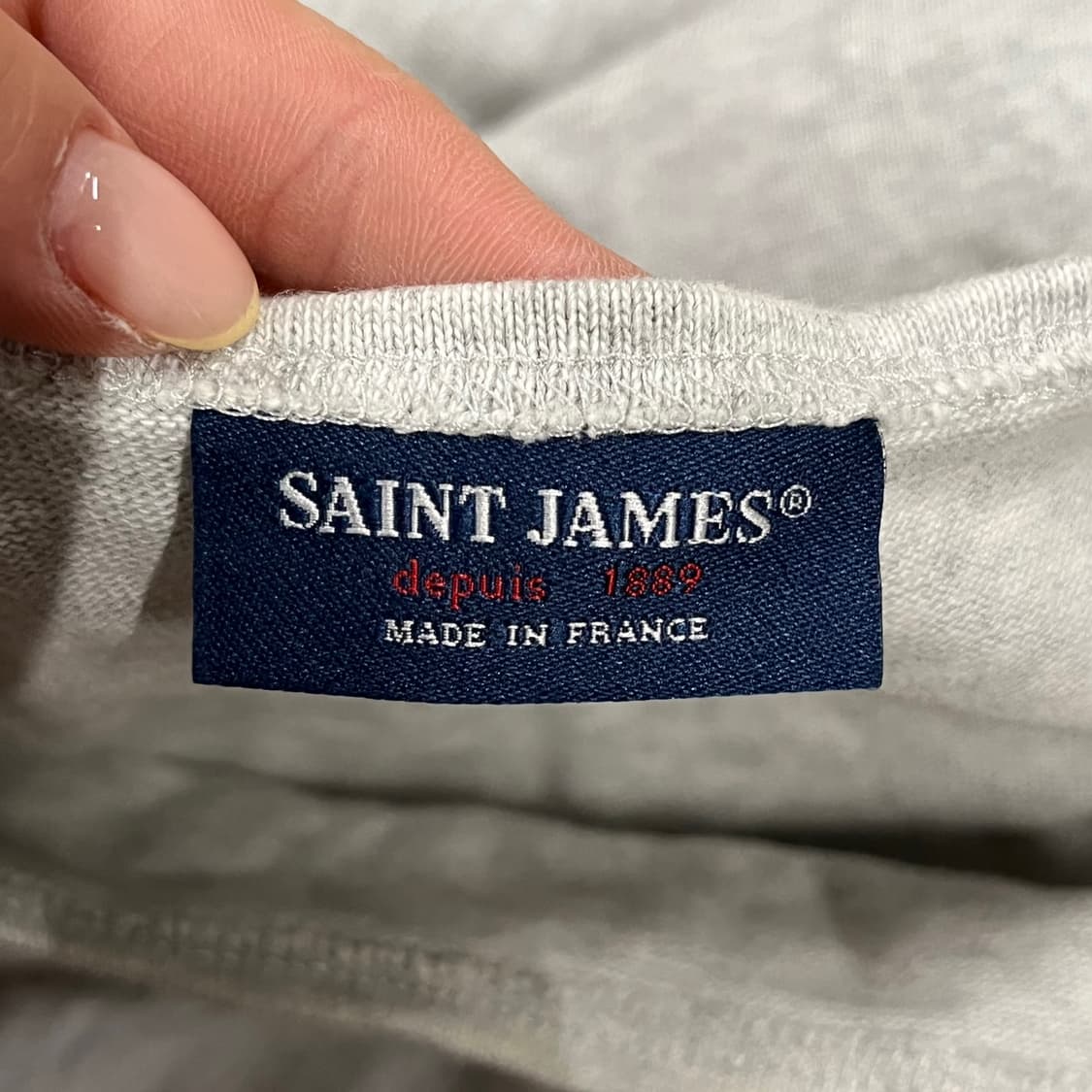[정품/M] 세인트제임스 회색 긴팔 티셔츠 b10 상품이미지5
