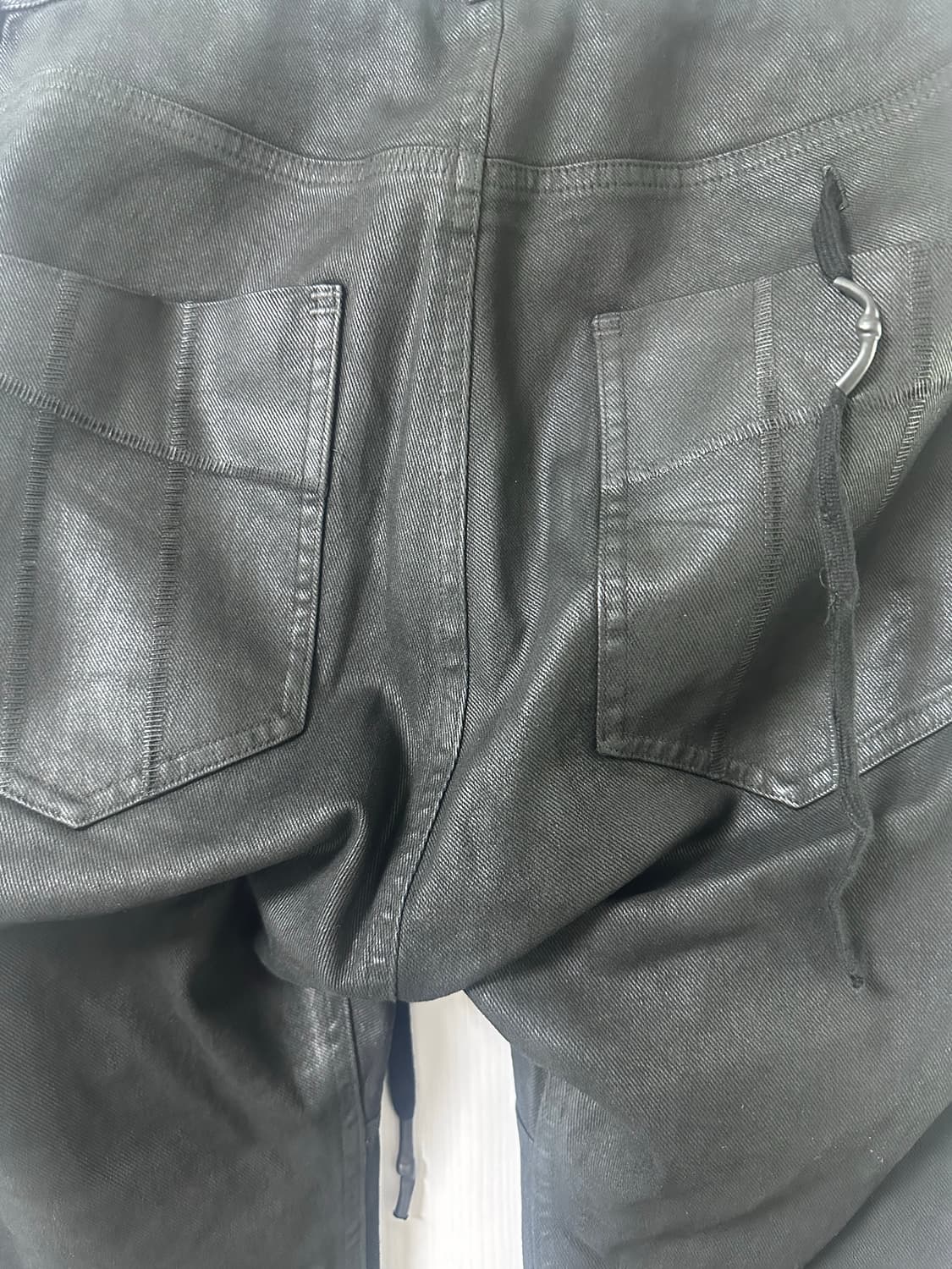 Boris bidjan saberi p1c black waxed pant 상품이미지3