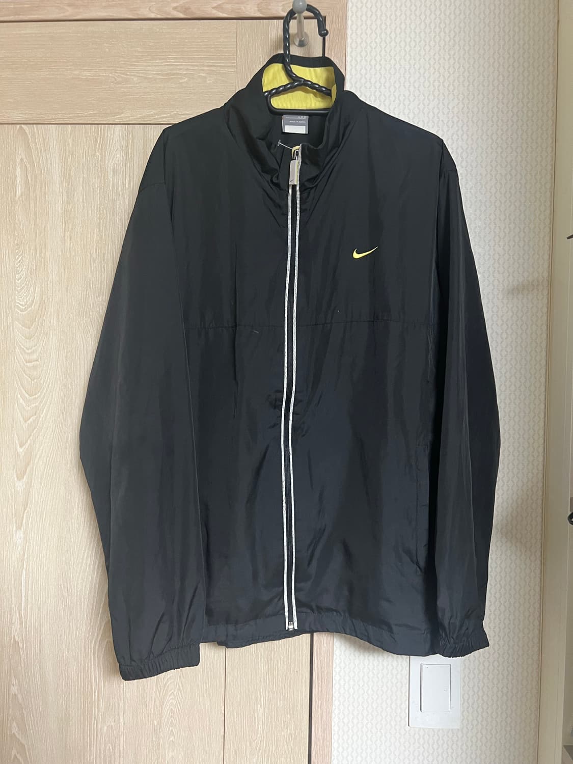 00s 나이키 솔로 스우시 올드스쿨 블랙 바람막이 리플렉티브 윈드브레이커 상품이미지1