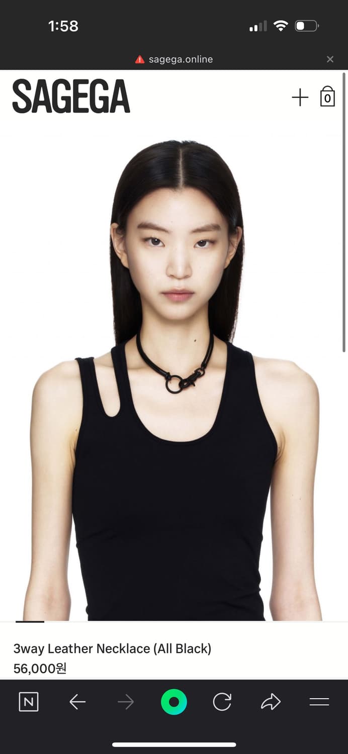 세이지가세이지 3way Leather 목걸이 40cm sagega 상품이미지1