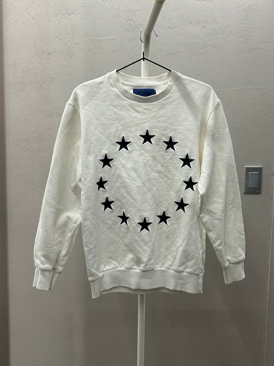 Etudes 에뛰드 흰색 별 프린팅 맨투맨 티셔츠 상품이미지2