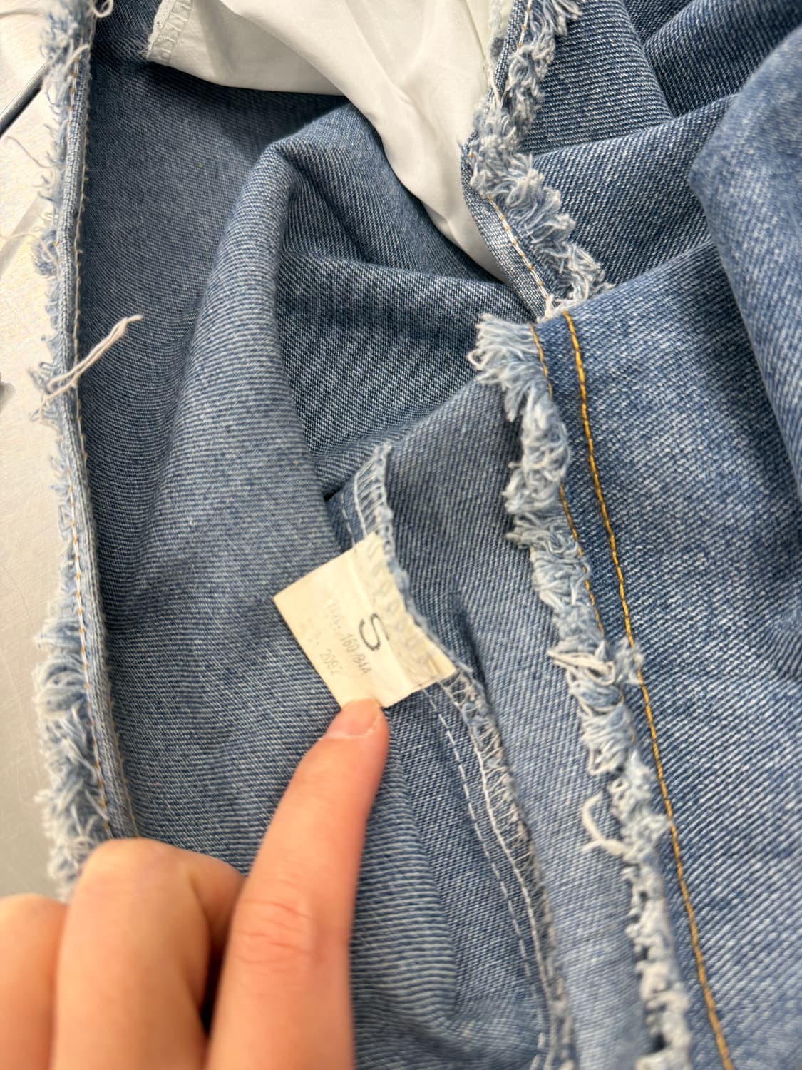 일본빈티지 데님 플리츠 스커츠팬츠 상품이미지10