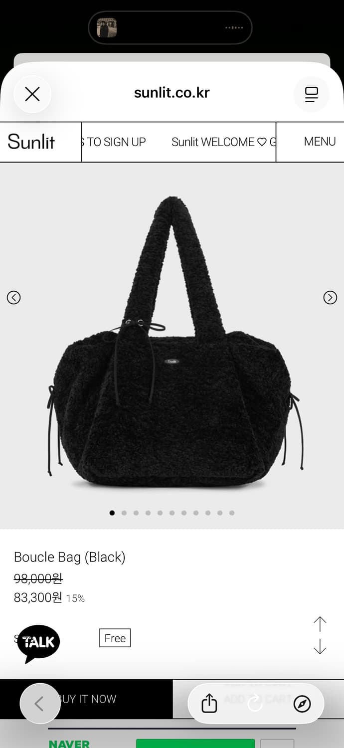 선릿 버클백 상품이미지1