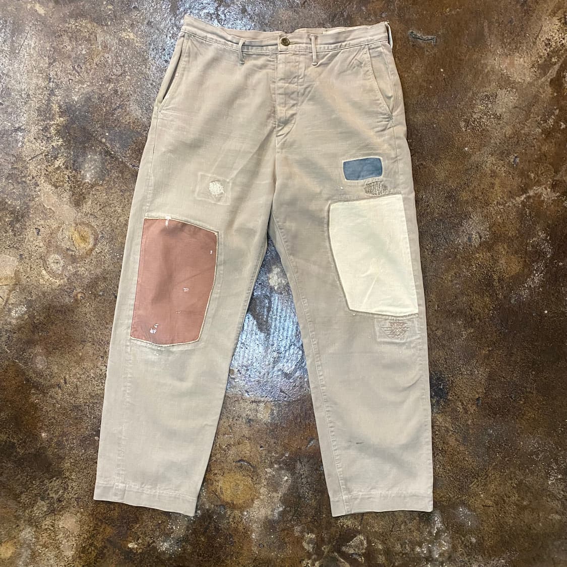 (XL) 캐피탈 패치워크 팬츠 상품이미지1